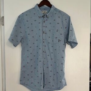 Billabong Men's Blue Short Sleeve Shirt